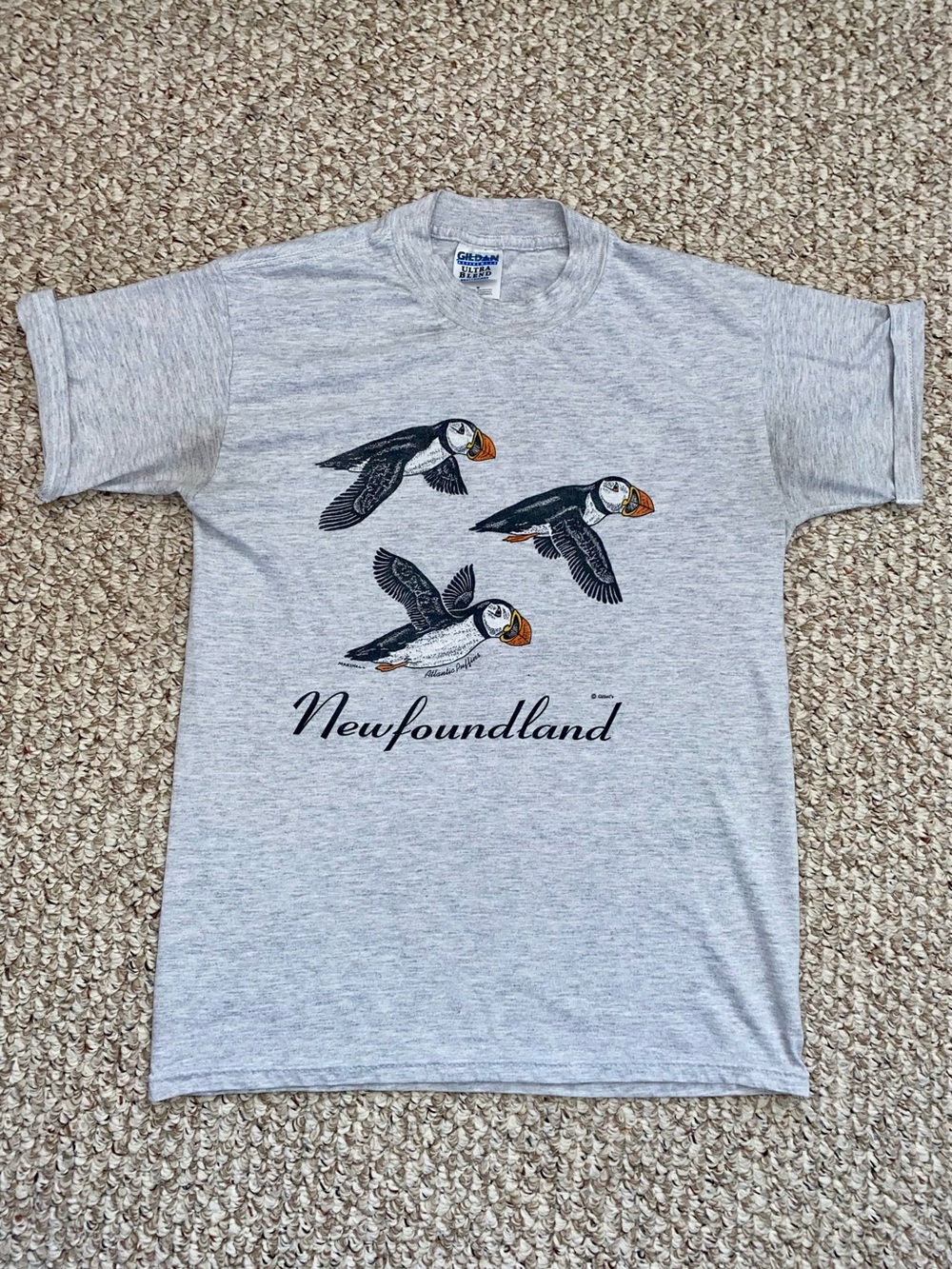 Vintage Newfoundland Puffin Graphic T-Shirt